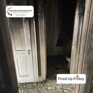 A home badly burned in a house fire caused by a hoverboard battery exploding - Independent Restoration Services - Built On Service
