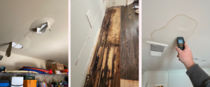 water damage, water emergency, does my insurance cover water damage, does my insurance cover water emergency, home flood, ceiling water damage, wood floor water damage